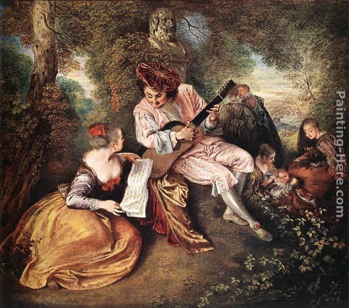 Jean-Antoine Watteau La gamme d'amour